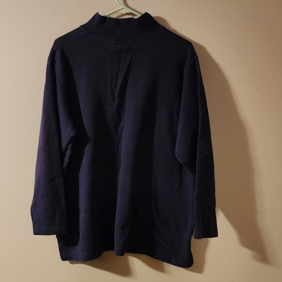 Easy Options Rib Knit Button Mock - Picture 3 of 3